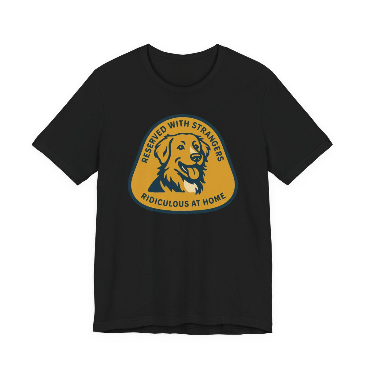 Nova Scotia Duck Tolling Retriever Reserved With Strangers t-shirt, view 4