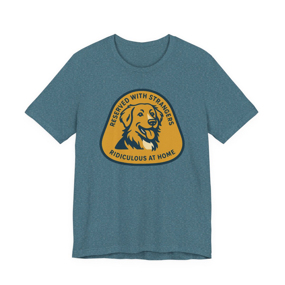 Nova Scotia Duck Tolling Retriever Reserved With Strangers t-shirt, view 6