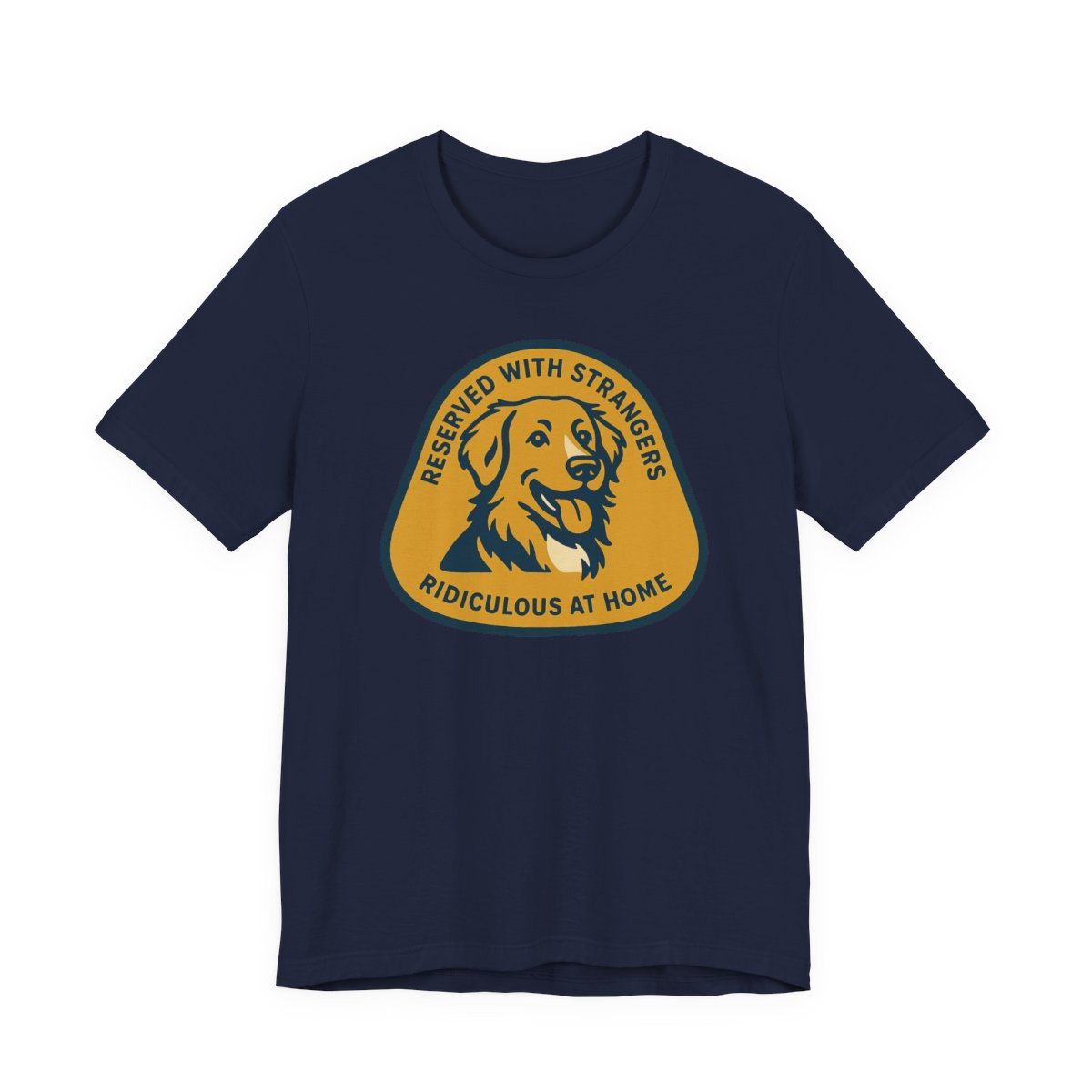 Nova Scotia Duck Tolling Retriever Reserved With Strangers t-shirt, view 3