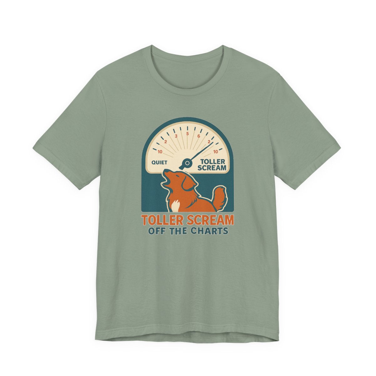 Nova Scotia Duck Tolling Retriever Scream Decibel Meter t-shirt, view 6
