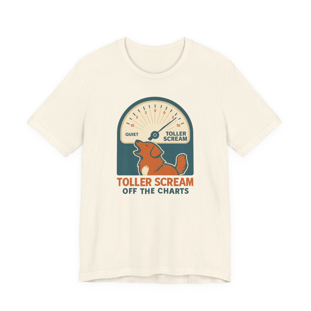Nova Scotia Duck Tolling Retriever Scream Decibel Meter t-shirt, view 5