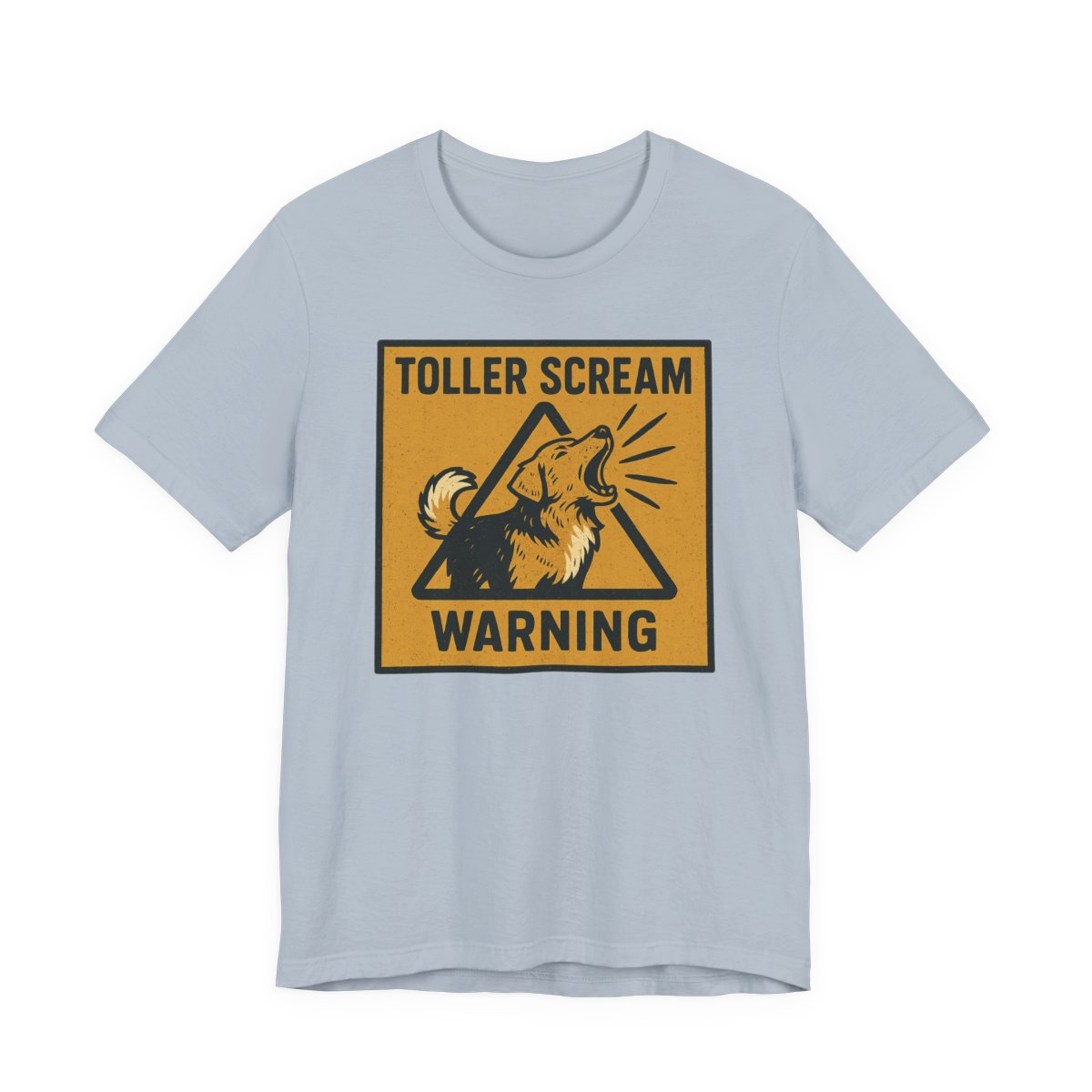 Nova Scotia Duck Tolling Retriever Scream Warning t-shirt, view 7