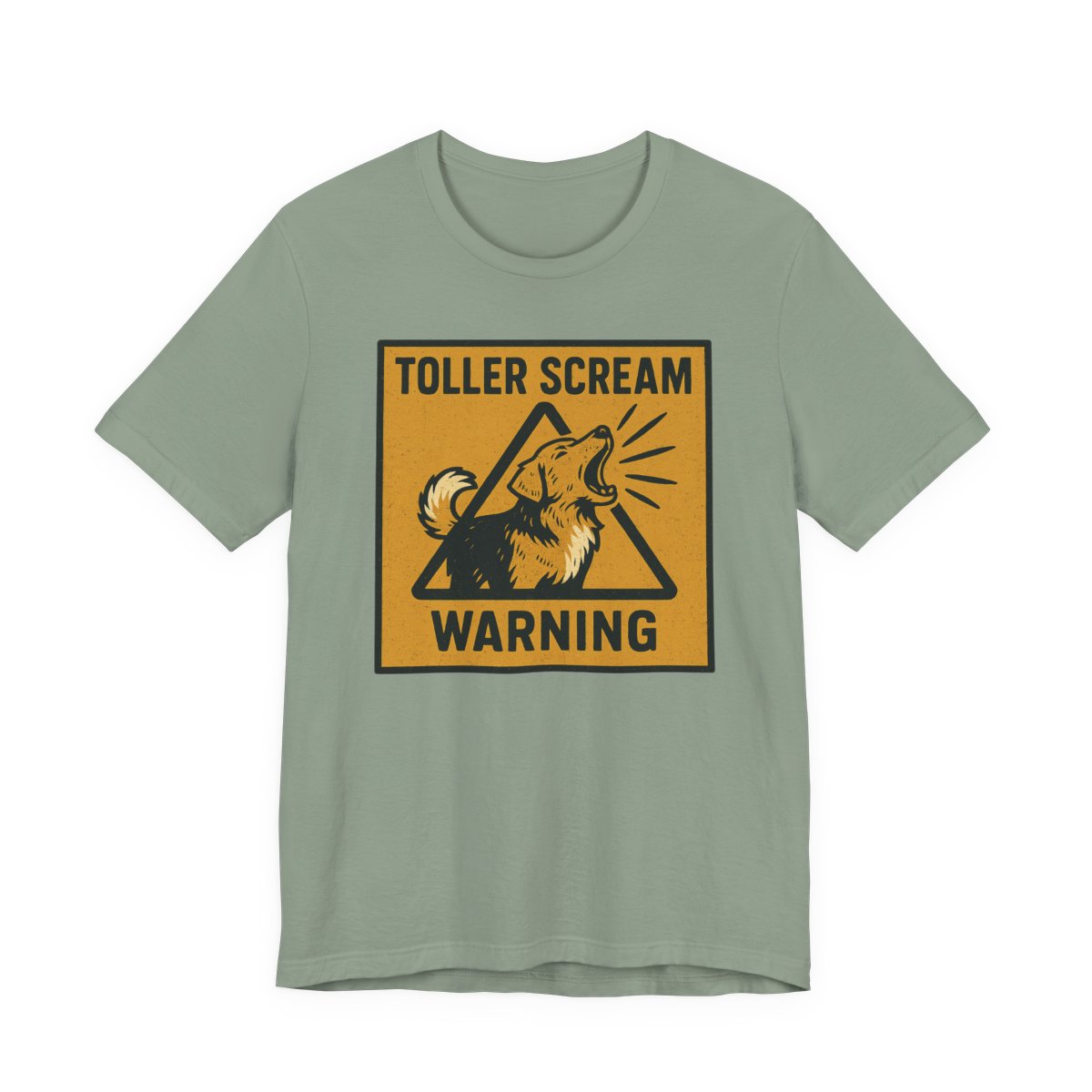 Nova Scotia Duck Tolling Retriever Scream Warning t-shirt, view 6