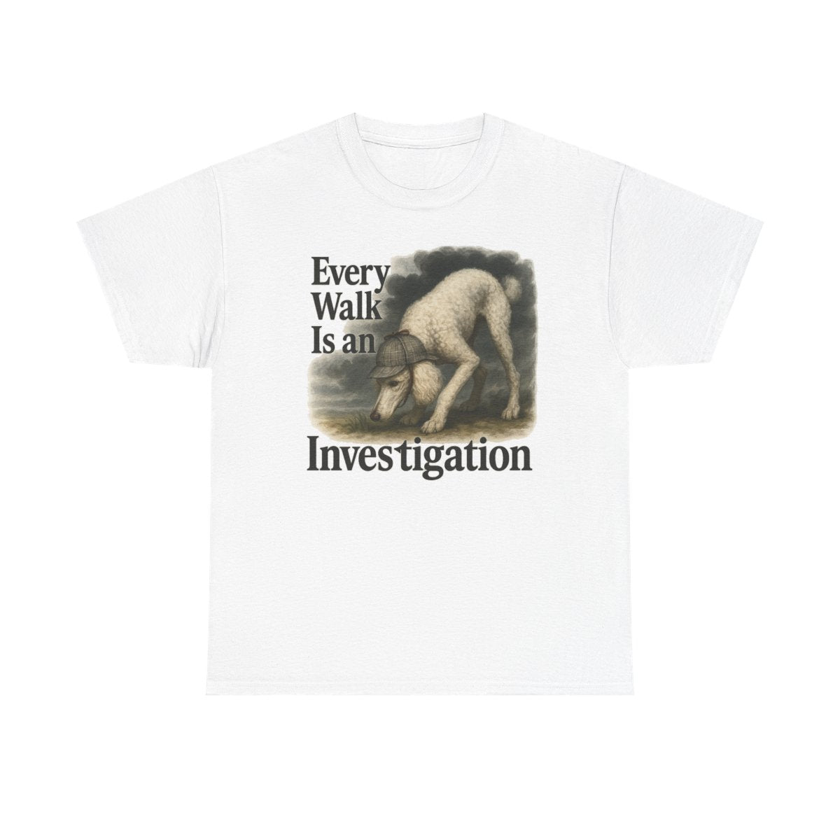 Poodle Detective Walk T-Shirt