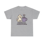 Poodle Power & Coffee Charm t-shirt, Sport Grey
