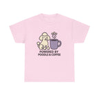Poodle Power & Coffee Charm t-shirt, Light Pink