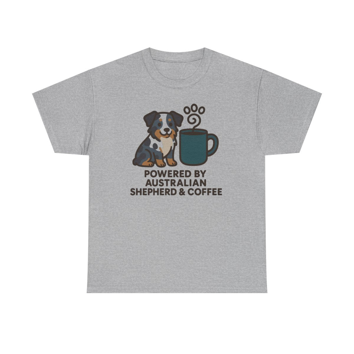 Powered By Aussie & Coffee t-shirt, view 2