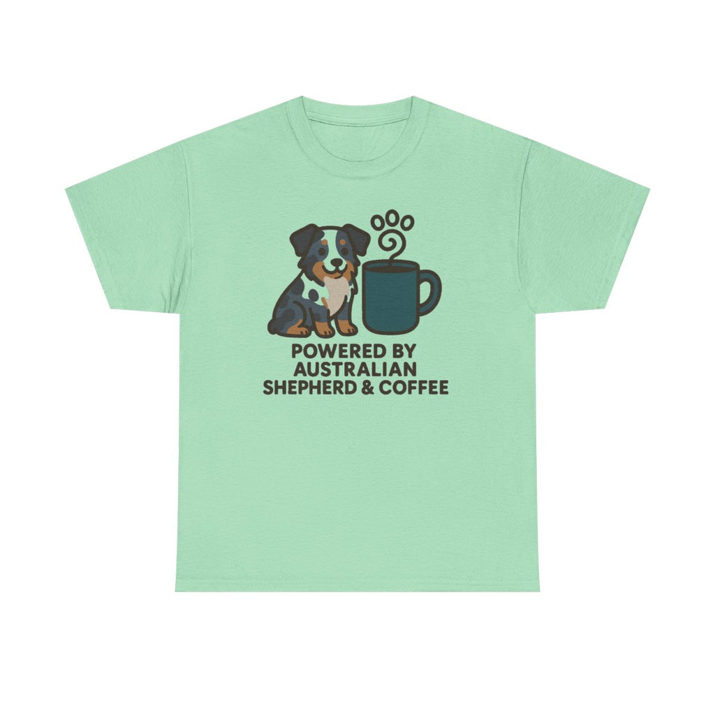 Powered By Aussie & Coffee t-shirt, view 4