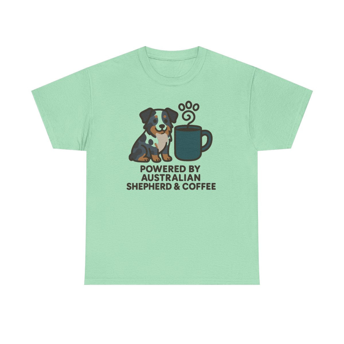 Powered By Aussie & Coffee t-shirt, view 4