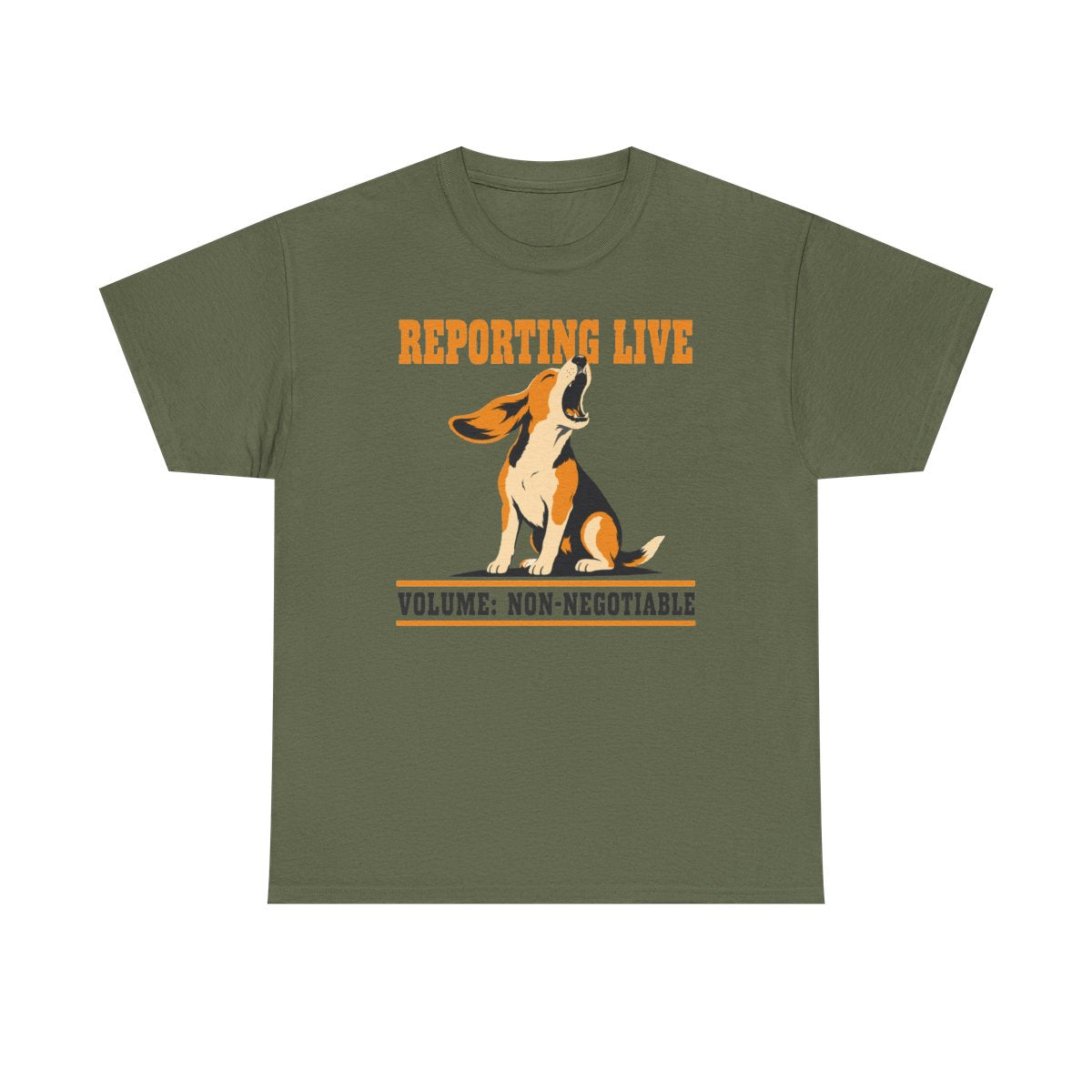 Reporting Live Howling Beagle T-Shirt
