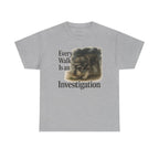 Schnauzer Detective Walk t-shirt, Sport Grey