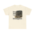 Schnauzer Detective Walk t-shirt, Natural