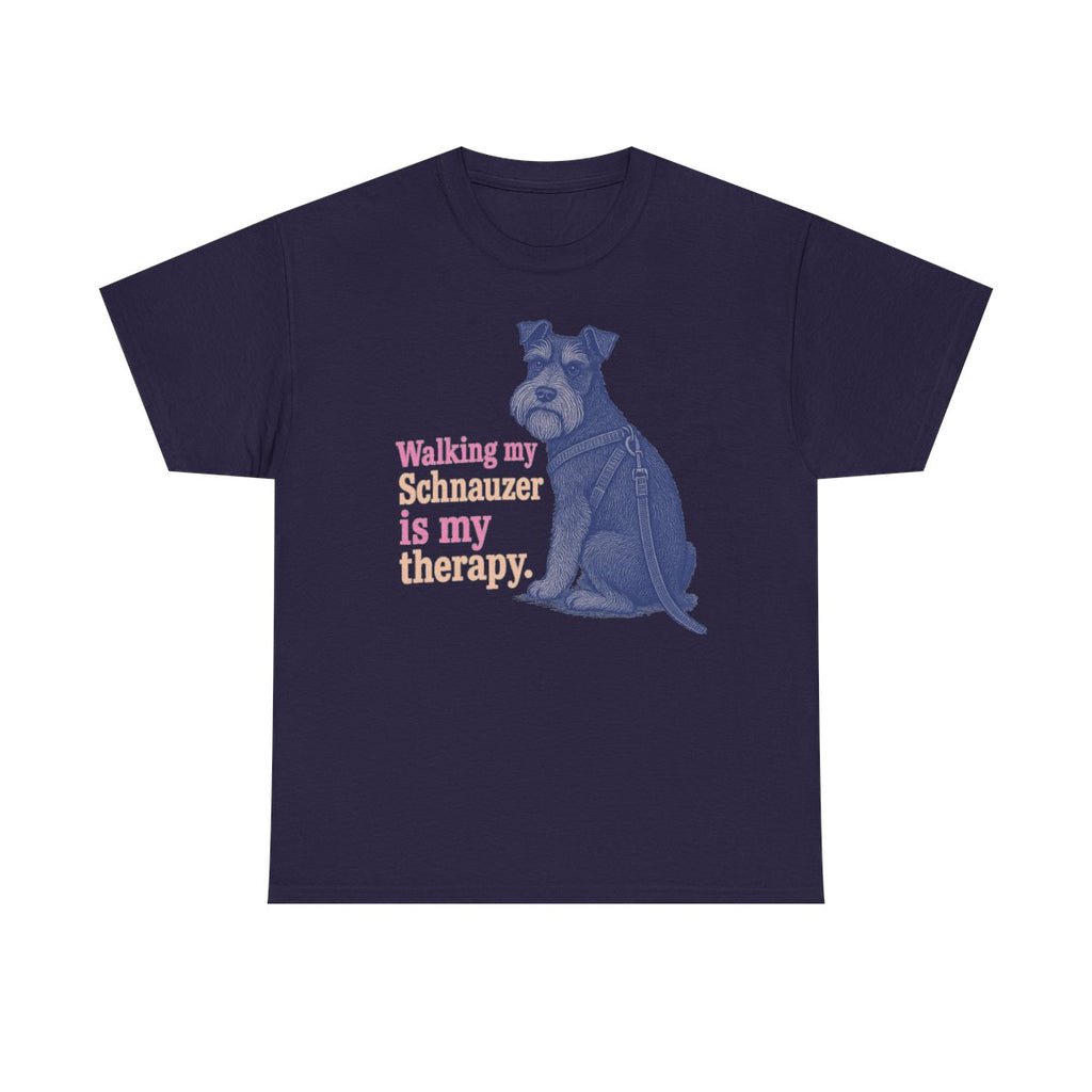 Schnauzer Therapy Lifestyle t-shirt, Blackberry