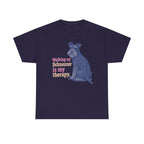 Schnauzer Therapy Lifestyle t-shirt, Blackberry