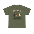 Serious About Everything Doberman T-shirt