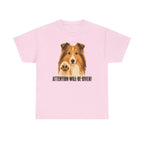 Sheltie 'Attention Will Be Given' t-shirt, view 7