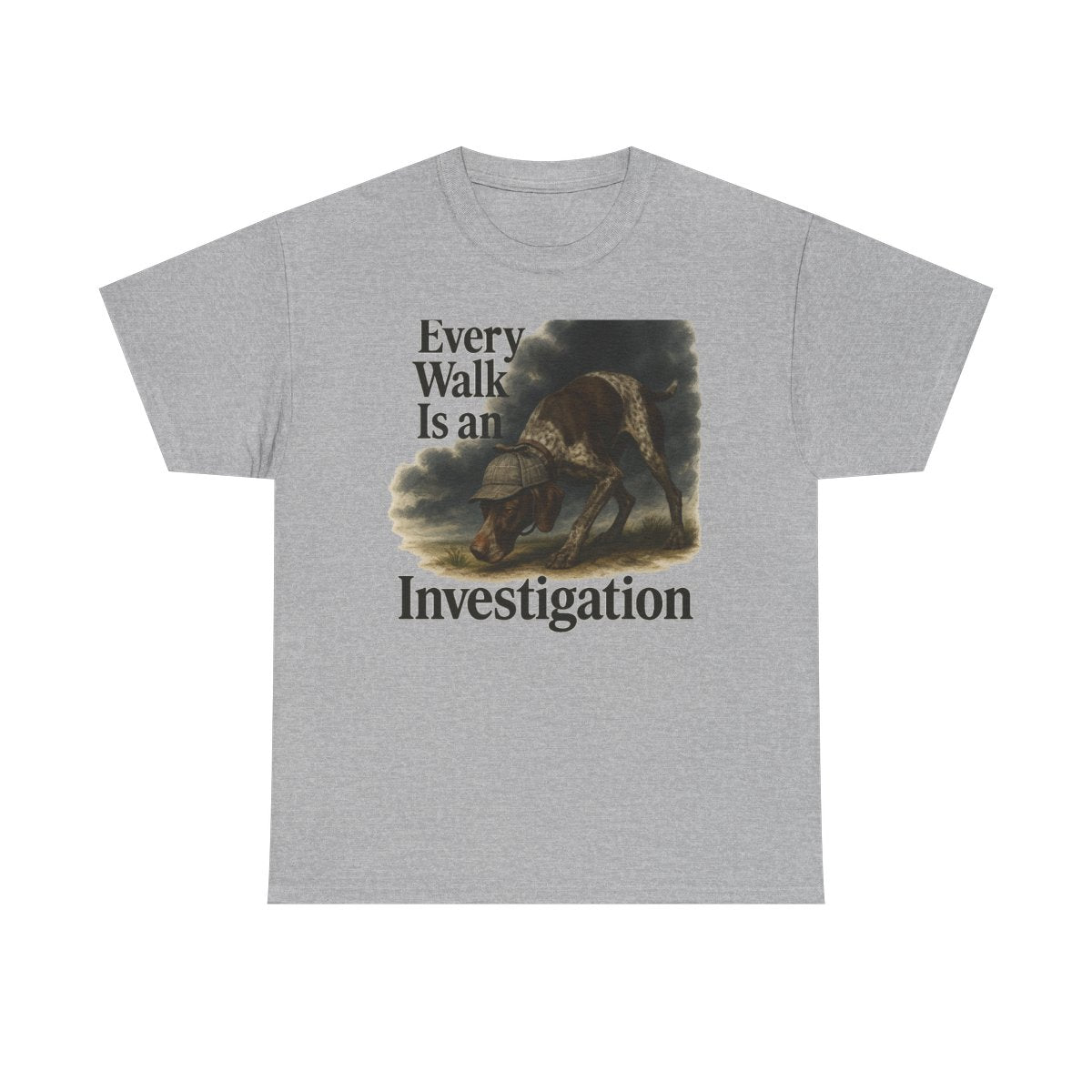 Sherlock GSP Investigation t-shirt, Sport Grey