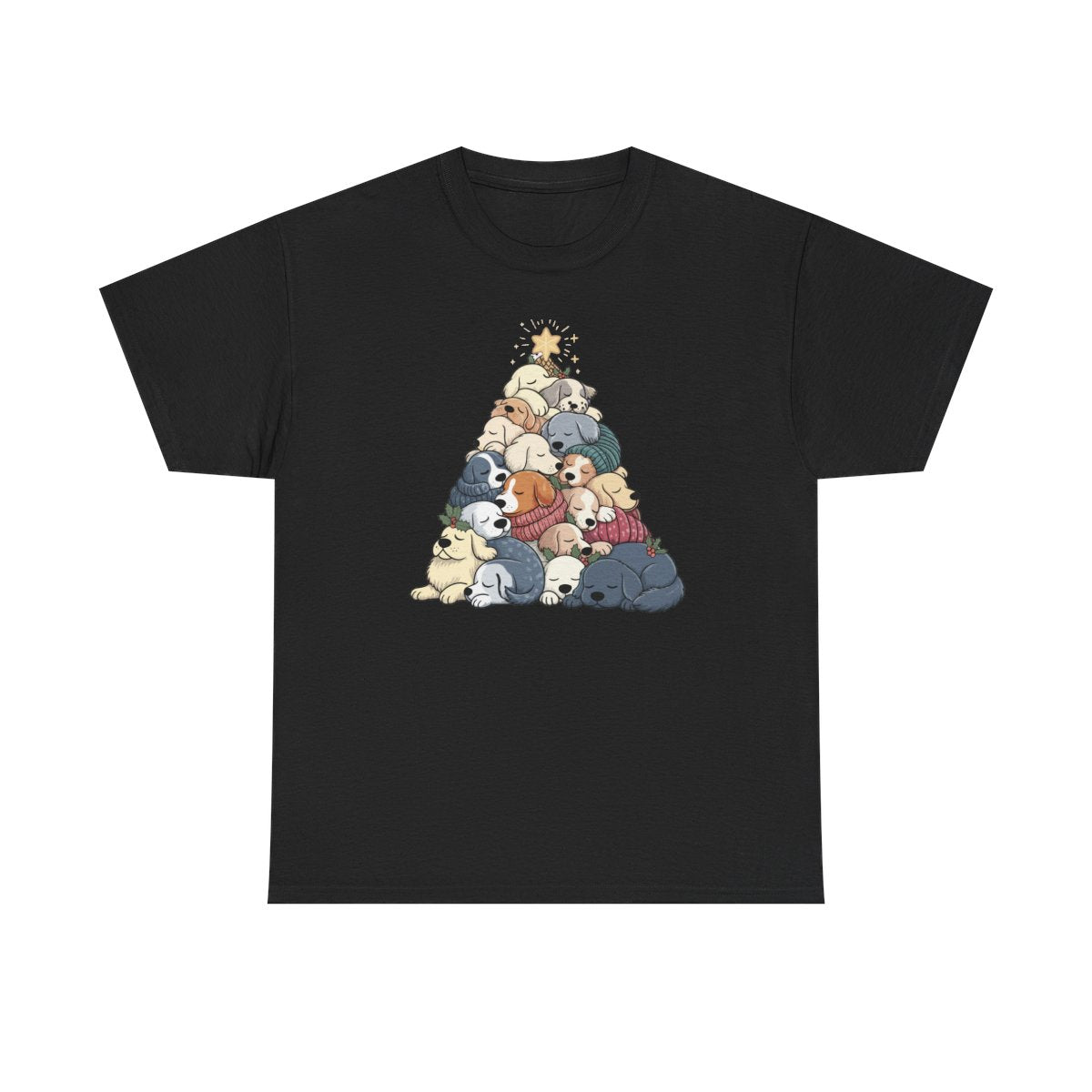 Sleeping Dogs Stacked Christmas Tree T-Shirt