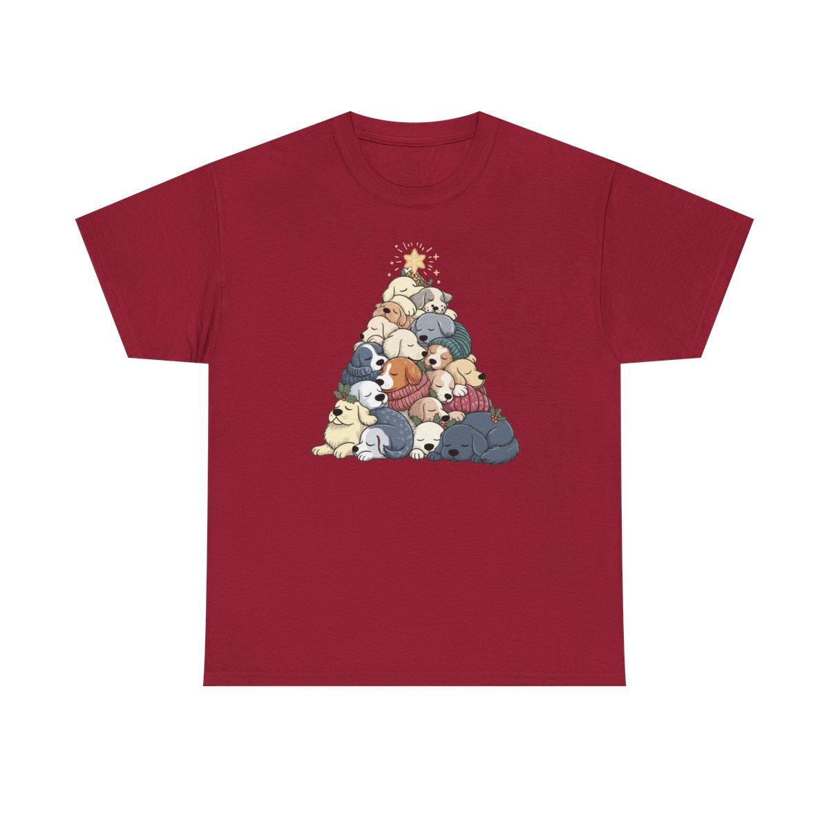 Sleeping Dogs Stacked Christmas Tree T-Shirt