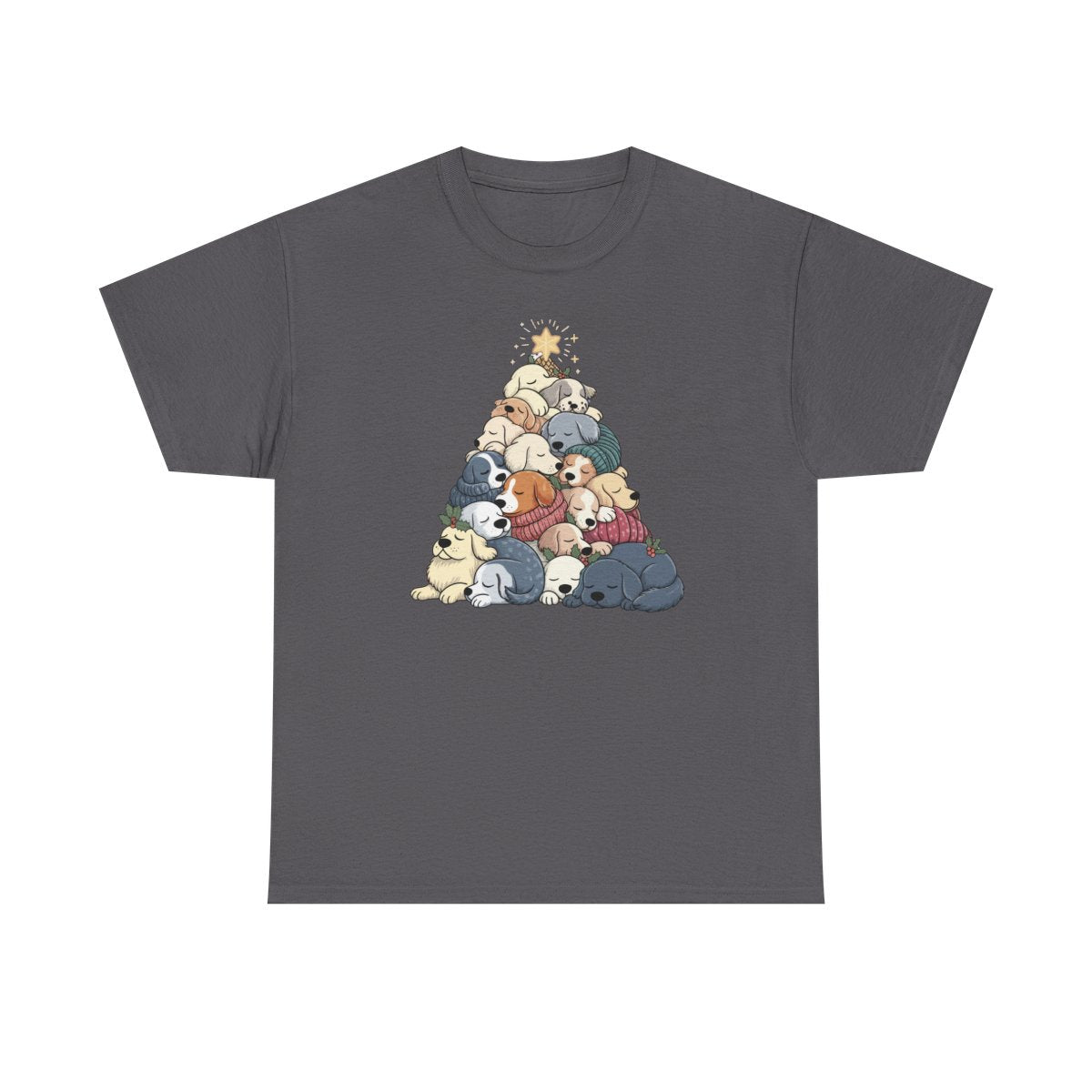 Sleeping Dogs Stacked Christmas Tree T-Shirt
