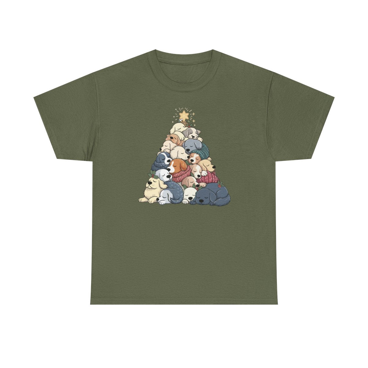 Sleeping Dogs Stacked Christmas Tree T-Shirt
