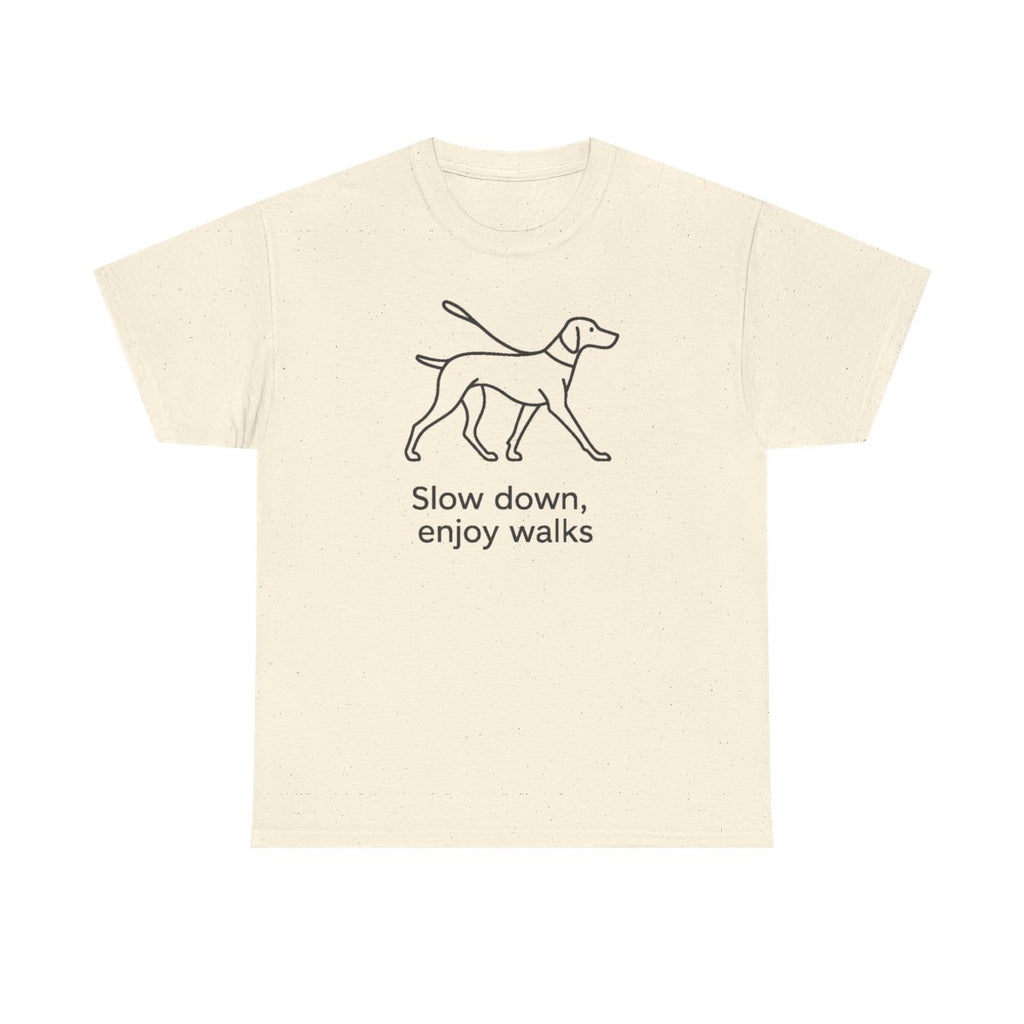 Slow Down, Enjoy Walks Vizsla t-shirt, view 3