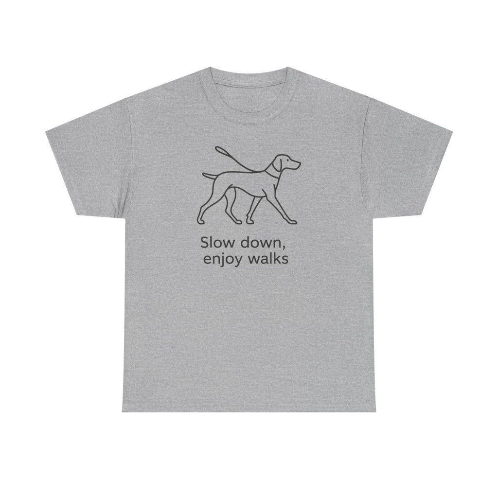 Slow Down, Enjoy Walks Vizsla t-shirt, view 2