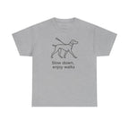 Slow Down, Enjoy Walks Vizsla t-shirt, view 2