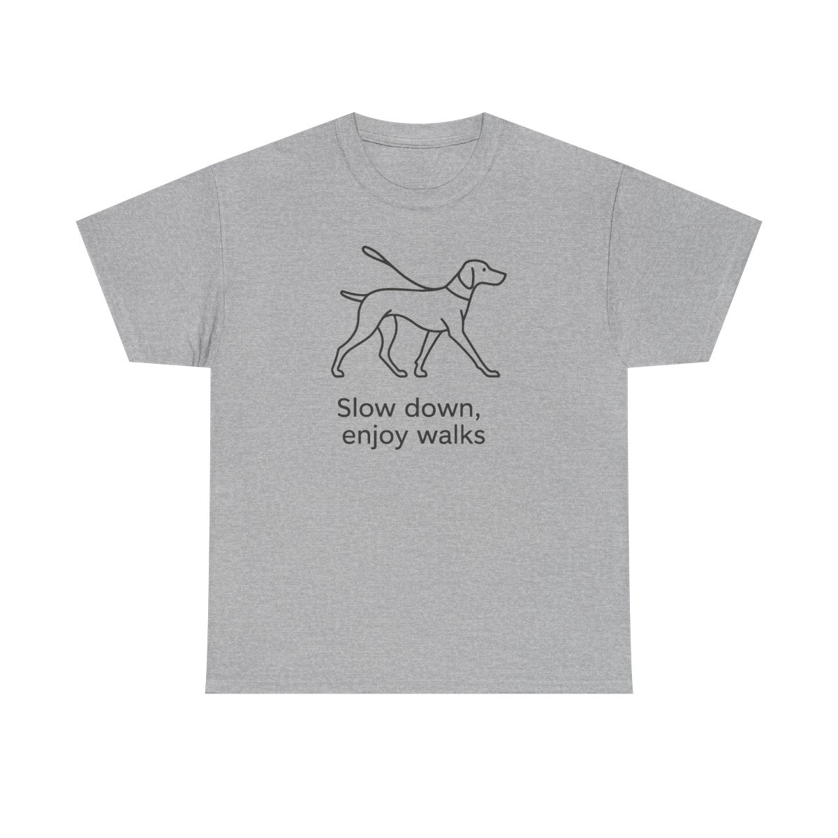 Slow Down, Enjoy Walks Vizsla t-shirt, view 2