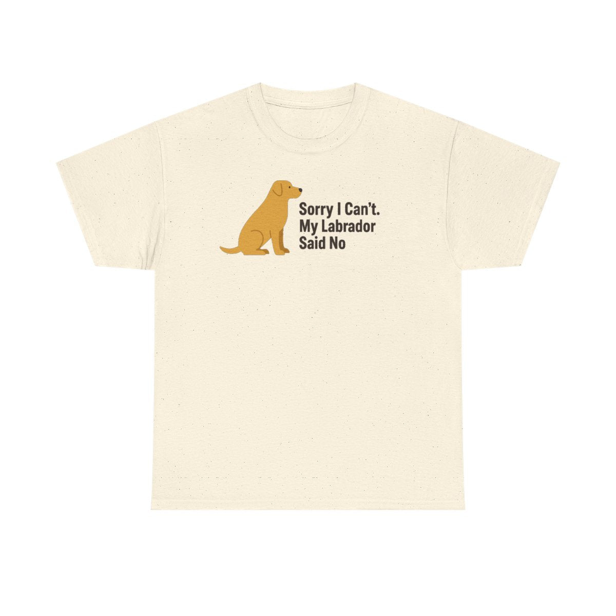 Sorry I Cant Yellow Labrador t-shirt, view 4