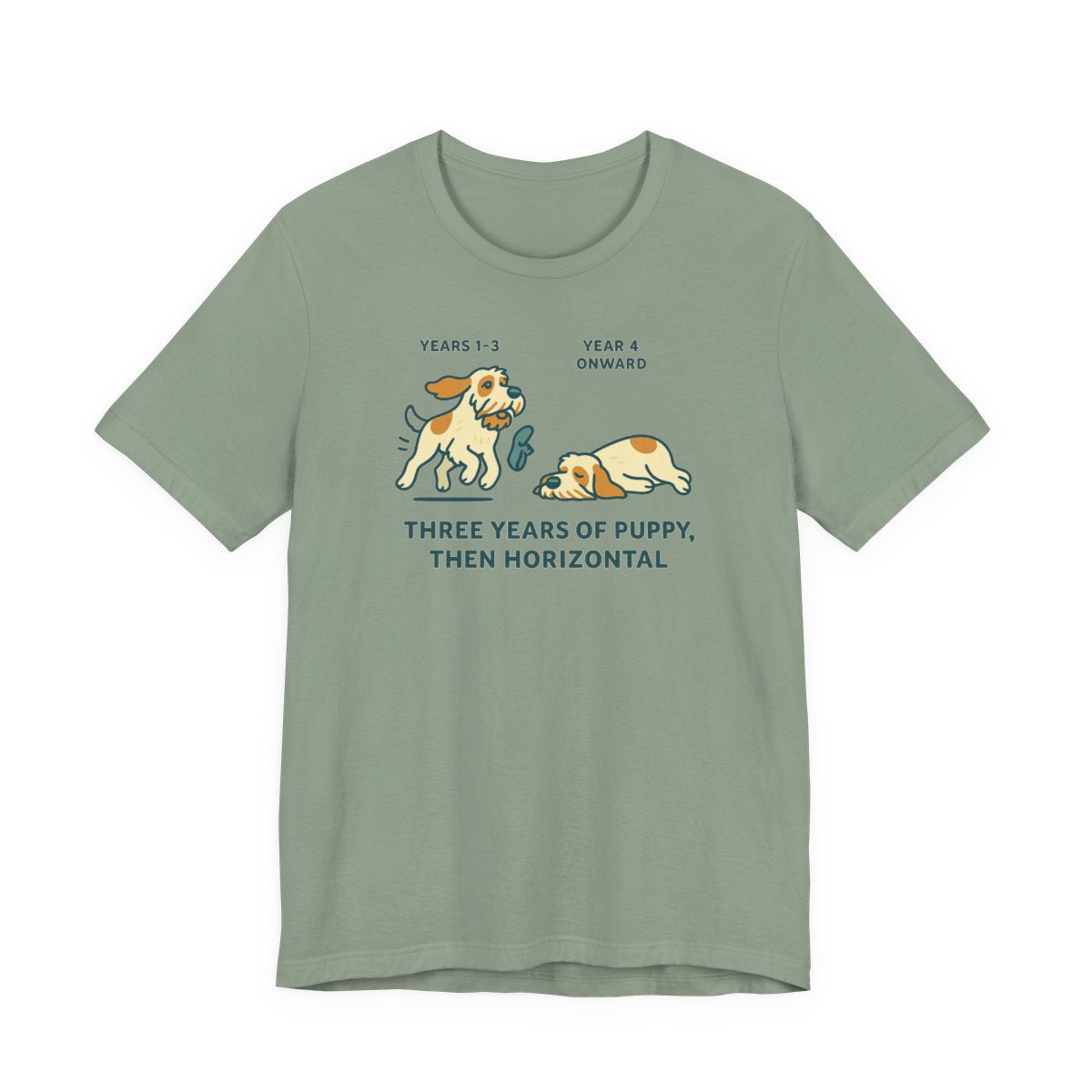 Spinone Italiano Three Years of Puppy Then Horizontal Tee