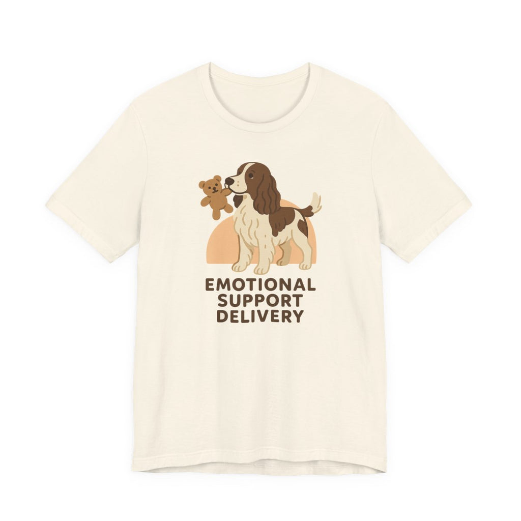 English Springer Spaniel Emotional Support Delivery t-shirt, view 2