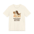 English Springer Spaniel Emotional Support Delivery t-shirt, view 2