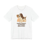 English Springer Spaniel Emotional Support Delivery t-shirt, view 4