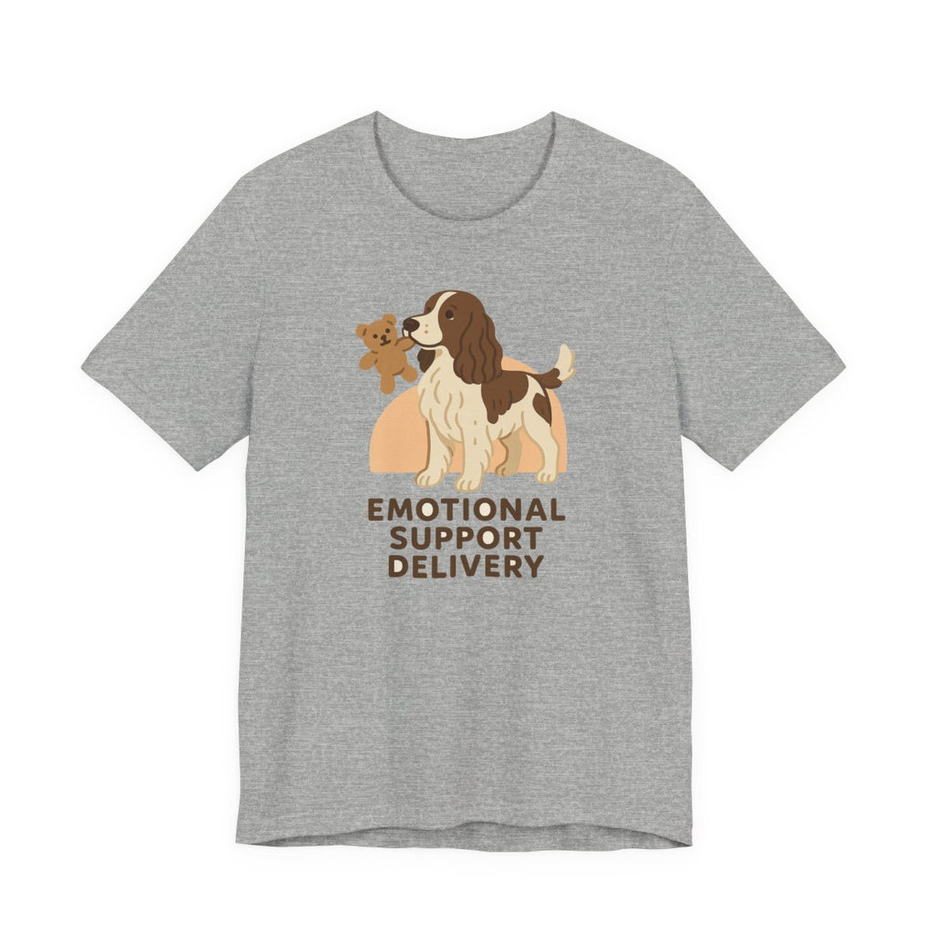 English Springer Spaniel Emotional Support Delivery t-shirt, view 7