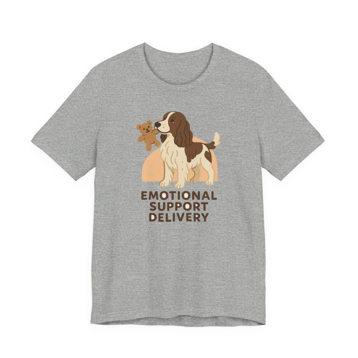 English Springer Spaniel Emotional Support Delivery t-shirt, view 7
