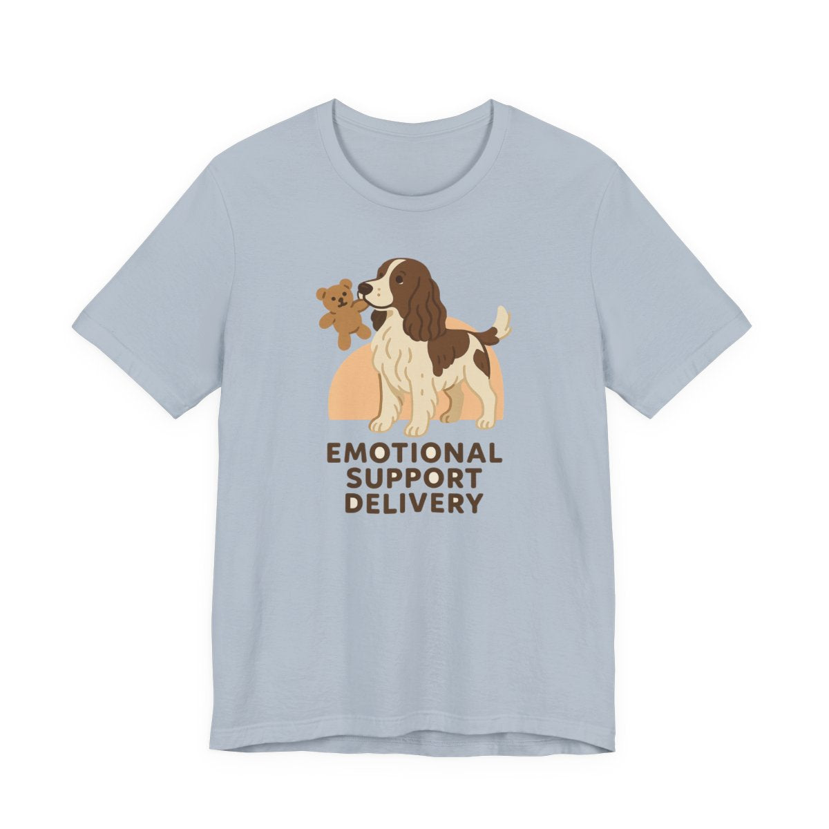 English Springer Spaniel Emotional Support Delivery t-shirt, view 6