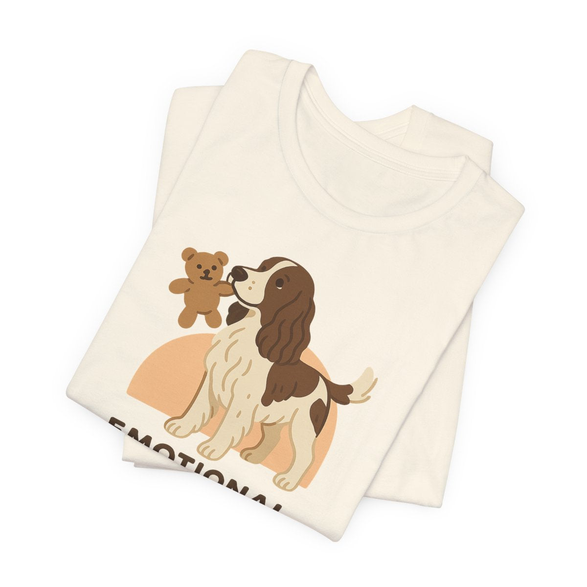 English Springer Spaniel Emotional Support Delivery t-shirt, view 3