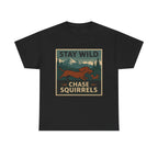 Stay Wild Dachshund Chase t-shirt, Black