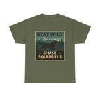 Stay Wild Gordon Setter t-shirt, Military Green