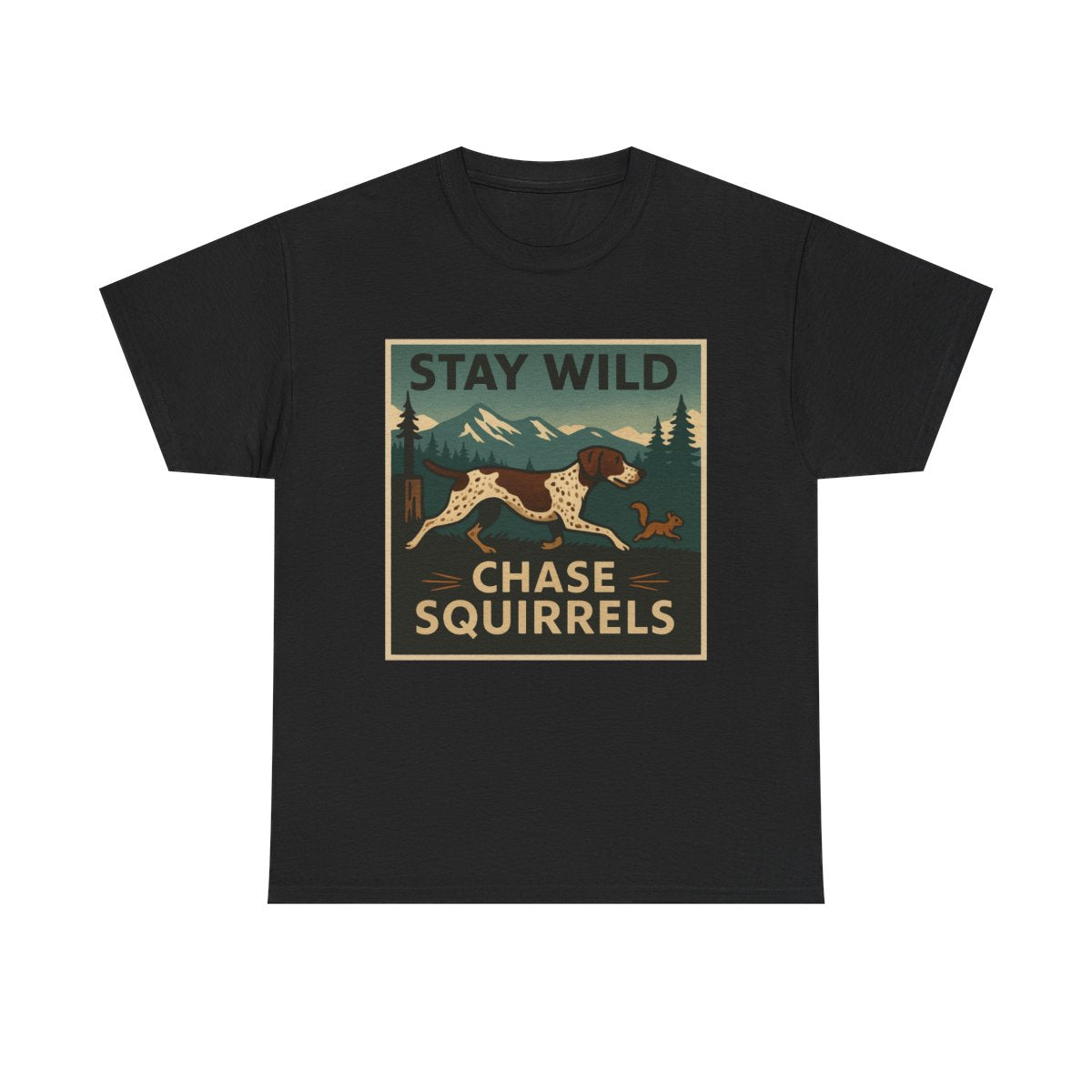 Stay Wild GSP t-shirt, Black