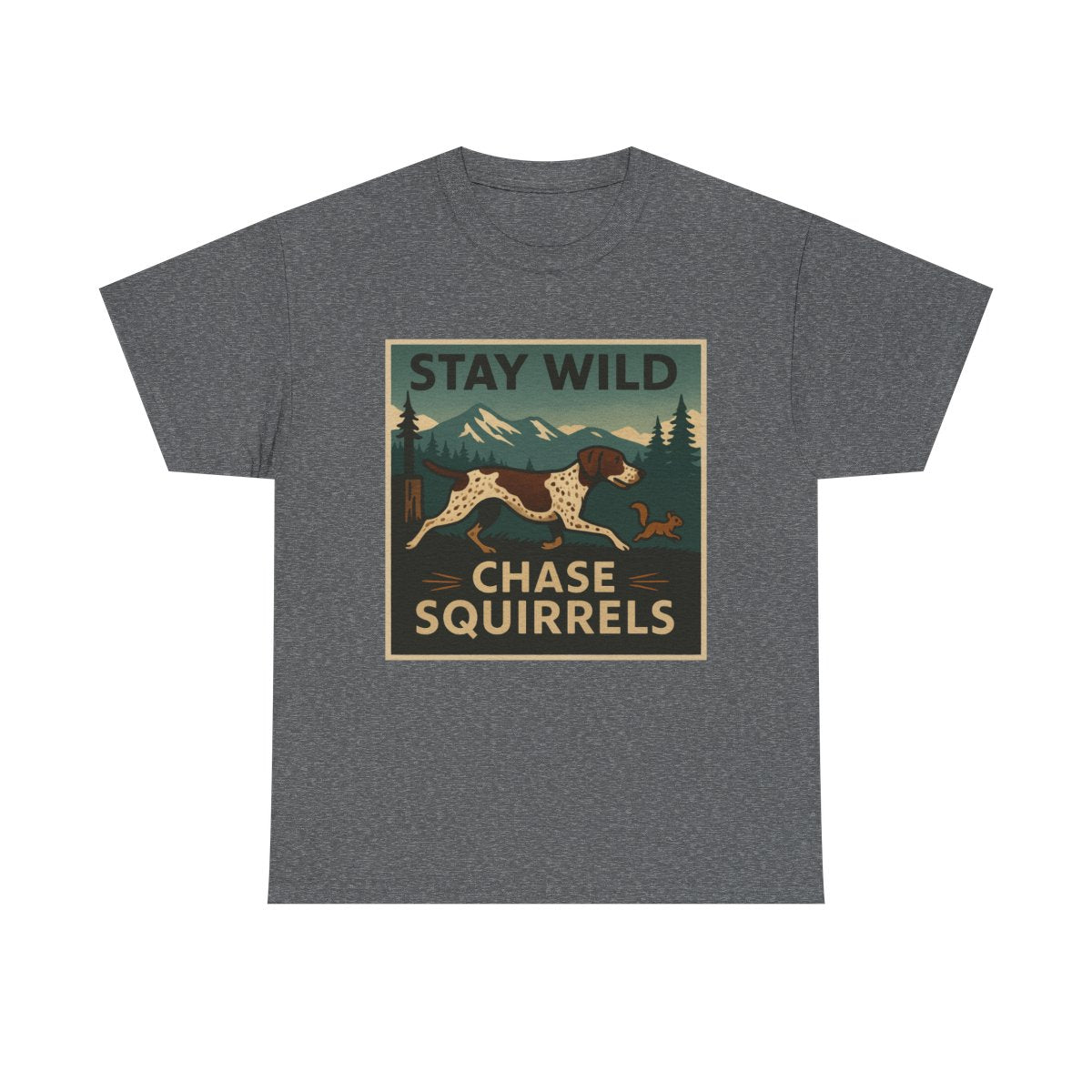 Stay Wild GSP t-shirt, Graphite Heather
