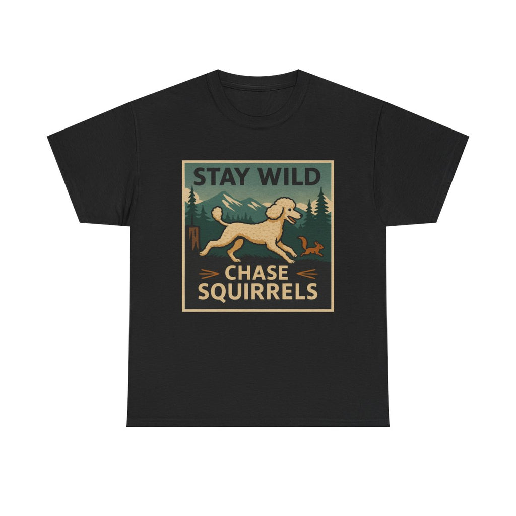 Stay Wild Poodle t-shirt, Black