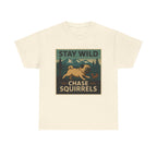 Stay Wild Pug Adventure t-shirt, Natural