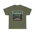 Stay Wild Schnauzer t-shirt, Military Green