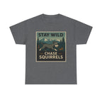 Stay Wild Schnauzer t-shirt, Graphite Heather