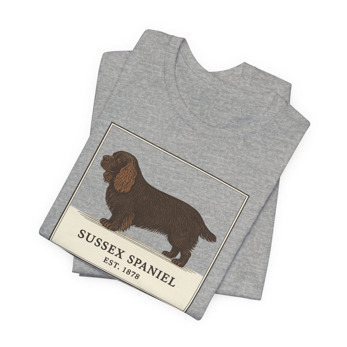Sussex Spaniel Est. 1878 Field Guide t-shirt, view 7