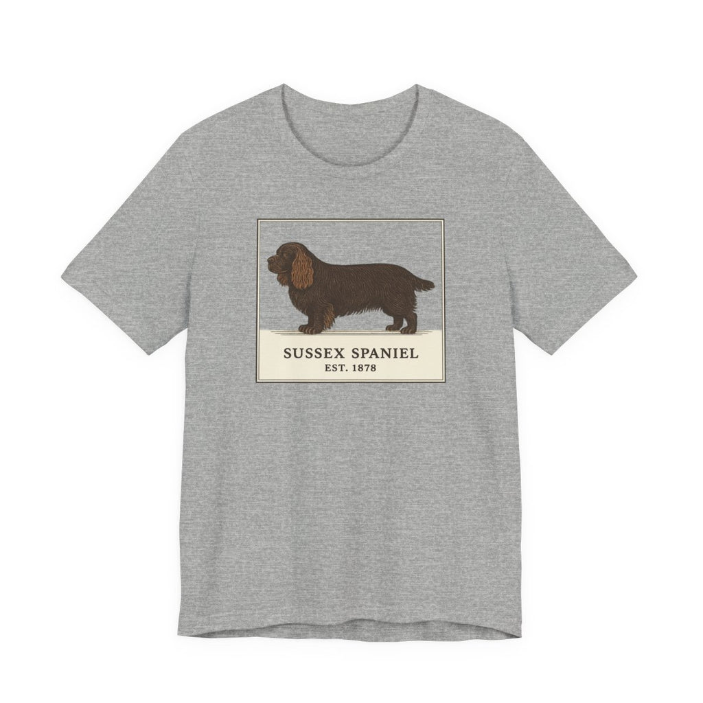 Sussex Spaniel Est. 1878 Field Guide t-shirt, view 6