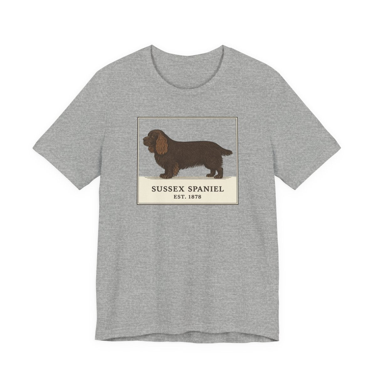 Sussex Spaniel Est. 1878 Field Guide t-shirt, view 6