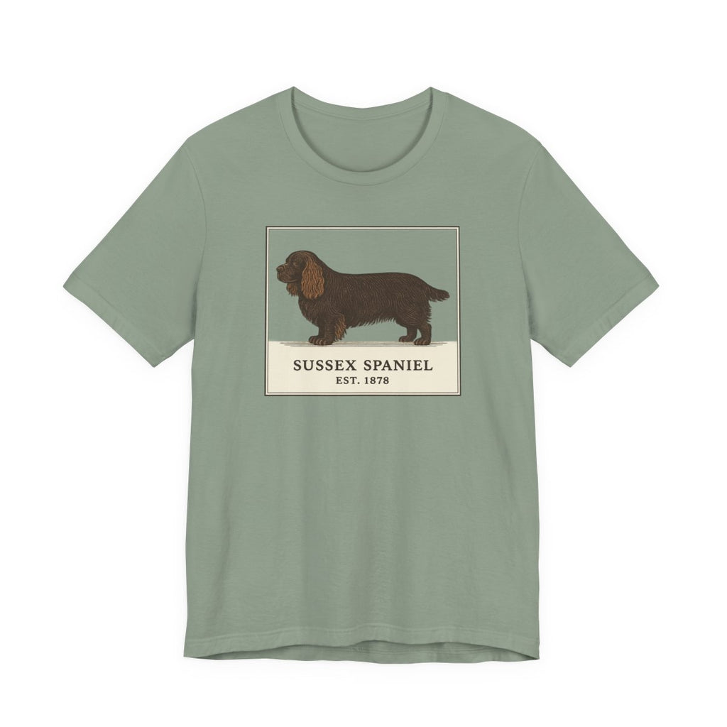 Sussex Spaniel Est. 1878 Field Guide t-shirt, view 4